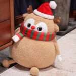 chubby christmas tree reindeer snowman plushies 10