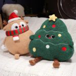 chubby christmas tree reindeer snowman plushies 13