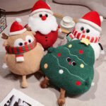 chubby christmas tree reindeer snowman plushies 15