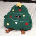 chubby christmas tree reindeer snowman plushies 9