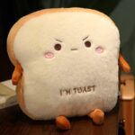 fluffy toastie bread hand warmer plushies 2