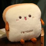 fluffy toastie bread hand warmer plushies 6