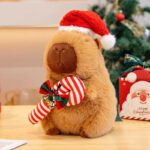 kawaii capybara christmas themed plushies 6