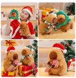 kawaii capybara christmas themed plushies 7