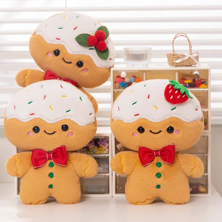 kawaii gingerbread man christmas plushie